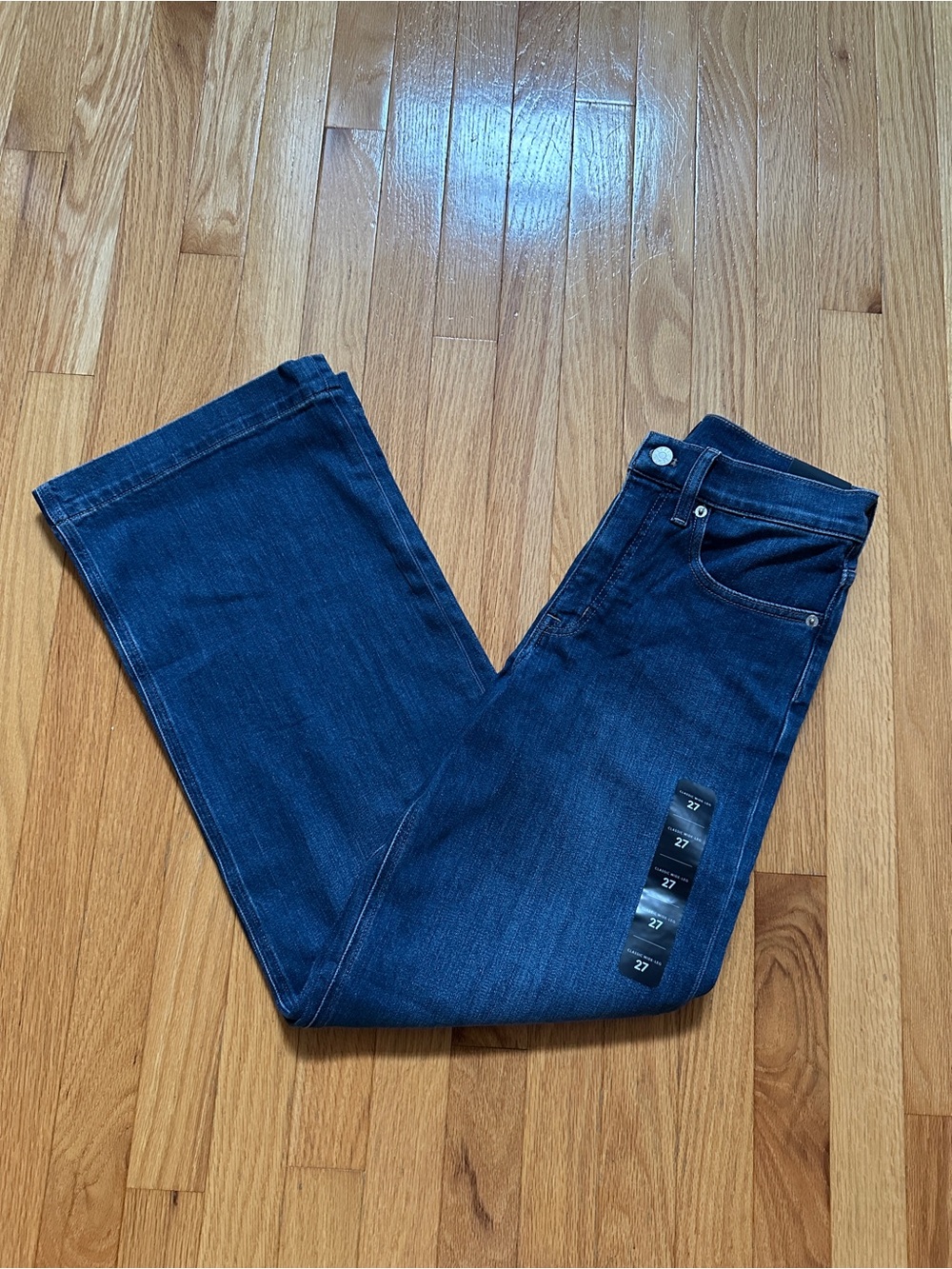 New JCrew Factory wide leg jeans